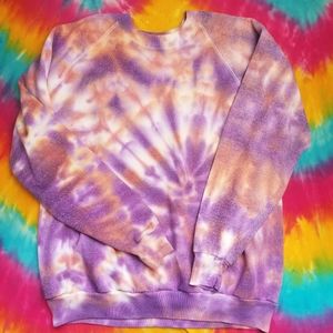 VINTAGE TIE DYE SWEATSHIRT OVERSIZE XL HIPPY
